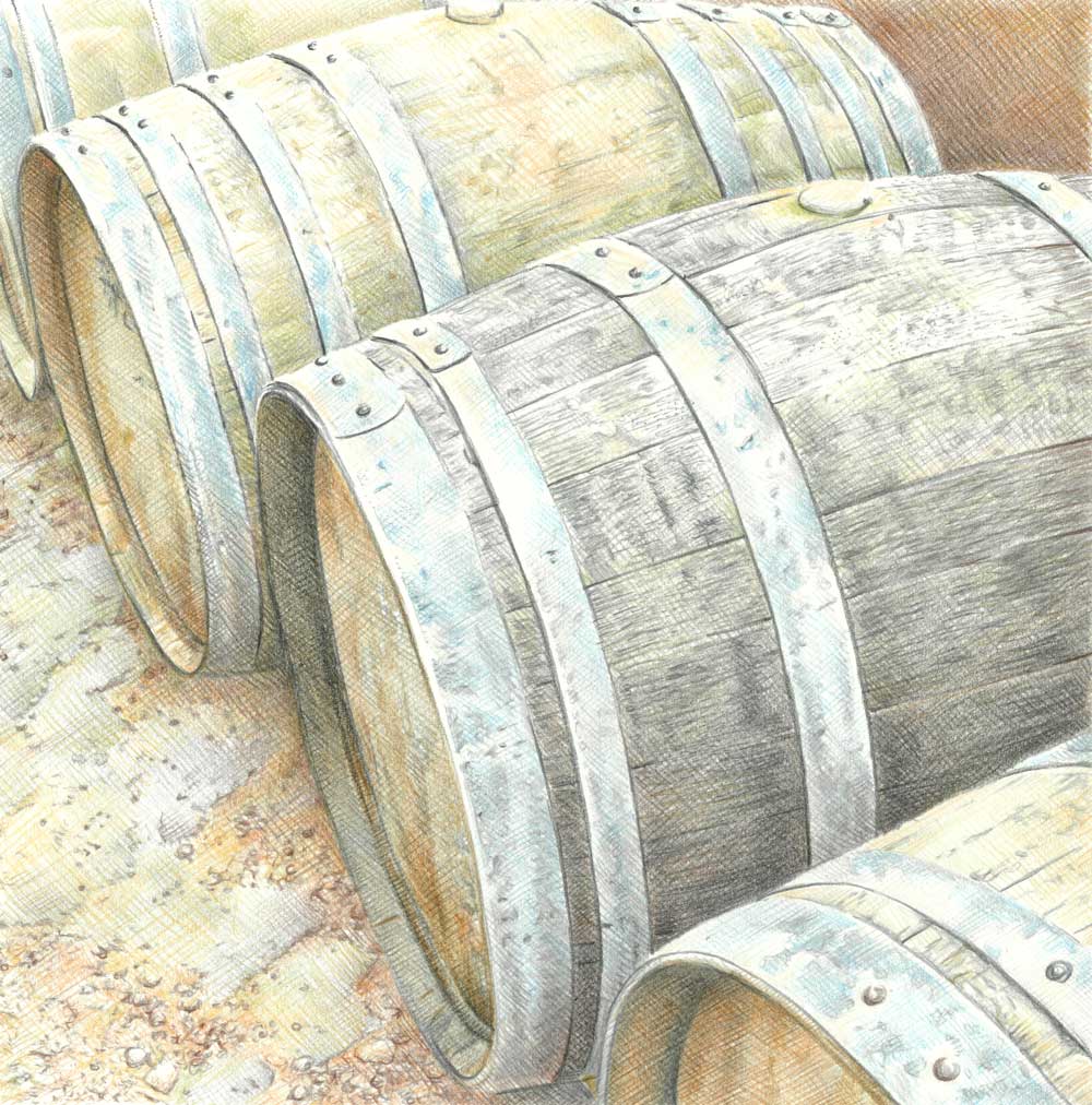 Sketch-of-wine-barrels